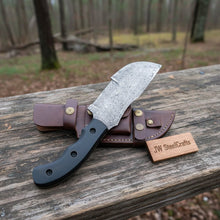 Load image into Gallery viewer, Custom Handmade - 12.Inches Beautiful Full Damascus Tracker knife MB-0081