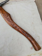 Load image into Gallery viewer, Custom Handmade 20" Damascus steel Best Bearded  Felling Hatchet Axe