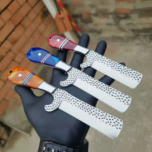 Load image into Gallery viewer, Rasp Steel Ranch Bull Cutter Knife Set with Resin Handles