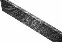 Load image into Gallery viewer, Damascus Steel Billet Bar 4mm Thick Pattern Welded Blank for Knife Making