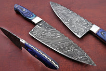 Load image into Gallery viewer, Custom Handmade Damascus Steel Chef Knife/ Kitchen Knife/Perfect Gift DK-0263