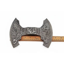 Load image into Gallery viewer, Custom Handmade Damascus Steel Double Headed Blank Axe Head – Functional Viking Tomahawk Blank for Custom Handle Builds | JW SteelCrafts