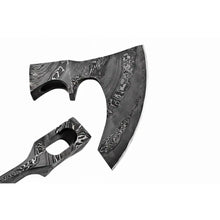 Load image into Gallery viewer, Custom Handmade Damascus Steel Viking Axe Head / Pagan Axe Head/ Chopping Axe / Edge Sharp