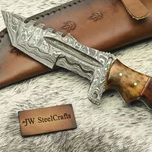 Load image into Gallery viewer, Custom Handmade HUNTING TRACKER Tactical Hunter Blade Survival