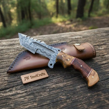 Load image into Gallery viewer, Custom Handmade HUNTING TRACKER Tactical Hunter Blade Survival