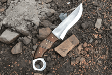 Load image into Gallery viewer, Custom Handmade Stainless Steel hunting knife  leather sheath BM-0096