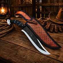 Load image into Gallery viewer, Custom Hunting Knife D2 Steel Cowboy Style Fixed Blade Knife