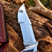 Load image into Gallery viewer, Handcrafted D2 Steel Hunting Knife with Micarta Handle and Leather Sheath