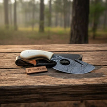 Load image into Gallery viewer, Custom Made Damascus Steel Hunting Knife / Skinning Knife  Gut Hook DK-0101