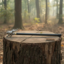 Load image into Gallery viewer, Royal Lion Walking Cane Replica with Decorative Metal Handle for Historical Collection, Costume Events, and Display