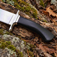 Load image into Gallery viewer, Handcrafted D2 Steel Bowie Knife with Micarta Handle and Leather Sheath