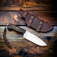 Load image into Gallery viewer, D2 Hunting Knife with Rosewood Handle Full Tang