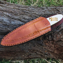 Load image into Gallery viewer, Needle Point Hunting Knife D2 Steel Camel Bone Handle