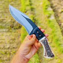 Load image into Gallery viewer, D2 Stag Hunting Knife 7" Blade Full Tang Outdoor