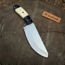 Load image into Gallery viewer, Handmade Drop Point Knife High Carbon Steel Camel Bone &amp; Epoxy Resin Handle