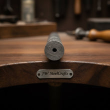 Load image into Gallery viewer, Damascus Steel Round Bar Rod for Rings Pens Buckles Jewelry Making