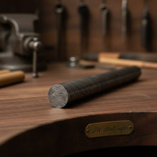 Load image into Gallery viewer, Damascus Steel Round Bar Rod for Rings Pens Buckles Jewelry Making