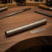 Load image into Gallery viewer, 10 Inch Damascus Steel Round Bar Rod for Rings Pens Buckles Jewelry Making