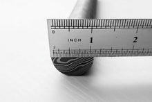 Load image into Gallery viewer, Damascus Steel Rod 10 Inch Round Pattern Welded Bar for Ring Making