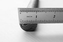 Load image into Gallery viewer, Damascus Steel Rod 10 Inch Round Pattern Welded Bar for Ring Making