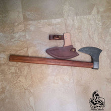 Load image into Gallery viewer, Damascus Steel Scandinavian Working Bearded Axe with Crescent Edge | JW SteelCrafts