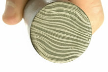 Load image into Gallery viewer, 10.5 Inch Twisted Damascus Steel Round Bar 30 mm Billet for Ring and Guard Making