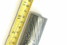Load image into Gallery viewer, 10.5 Inch Twisted Damascus Steel Round Bar 30 mm Billet for Ring and Guard Making