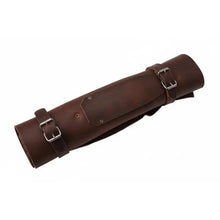 Load image into Gallery viewer, Hand-Forged Damascus Chef Knife Set with Leather Roll &amp; Sharpening Rod - Rosewood Handle Collection