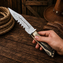 Load image into Gallery viewer, Demon Supernatural Movie Knife – D2 Steel Antler Handle Replica