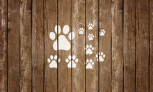 Load image into Gallery viewer, Paw Prints Stencil