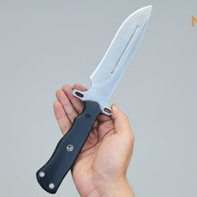 Load image into Gallery viewer, Drop Point Bowie Knife D2 Steel G10 Handle