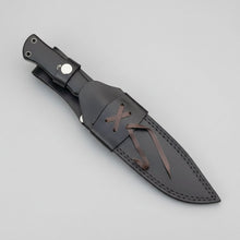 Load image into Gallery viewer, Drop Point Bowie Knife D2 Steel G10 Handle