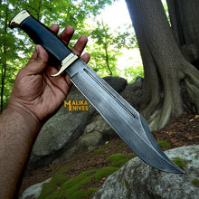 Load image into Gallery viewer, Crocodile Dundee Knife Replica | D2 Steel Blade | Black Micarta Handle