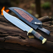 Load image into Gallery viewer, Dundee Bowie Knife D2 Carbon Steel with Bull Horn