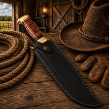 Load image into Gallery viewer, Dundee Style Bowie Knife – 440C Steel Acid Etched Blade