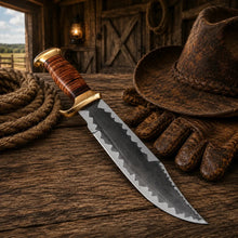 Load image into Gallery viewer, Dundee Style Bowie Knife – 440C Steel Acid Etched Blade