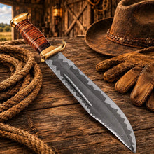 Load image into Gallery viewer, Dundee Style Bowie Knife – 440C Steel Acid Etched Blade