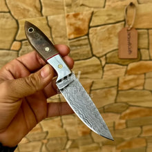 Load image into Gallery viewer, EDC Skinner Knife Damascus Steel, 6.5” Fixed Blade