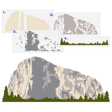 Load image into Gallery viewer, El Capitan Yosemite Wall Mural Stencil Set