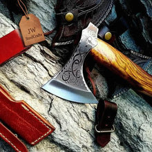 Load image into Gallery viewer, Single-Bit Viking Bearded Axe