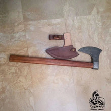 Load image into Gallery viewer, Damascus Steel Scandinavian Working Bearded Axe with Crescent Edge | JW SteelCrafts