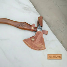 Load image into Gallery viewer, Custom Handmade 20" Damascus steel Best Bearded  Felling Hatchet Axe
