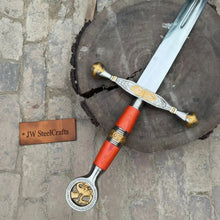 Load image into Gallery viewer, Handmade Medieval Longsword with Ring Pommel