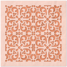 Load image into Gallery viewer, Flower Tile Pattern Stencil