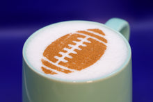Load image into Gallery viewer, Football Coffee Stencils