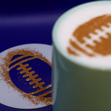 Load image into Gallery viewer, Football Coffee Stencils