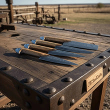 Load image into Gallery viewer, Damascus Kitchen Knife Set of 4 - Hand-Forged Full Tang Blades