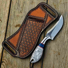 Load image into Gallery viewer, Western Style Cowboy Knife Turquoise Handle