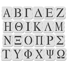 Load image into Gallery viewer, Greek Letter Stencil Kit