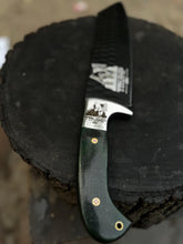 Load image into Gallery viewer, Green Micarta Handle Forged Machete – Full Tang Stainless Steel Outdoor Knife